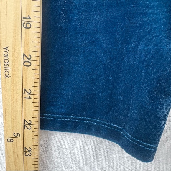 Jones New York Signature Cowl Neck Velvet Long Sleeve Top in Blue Small - Picture 9 of 9